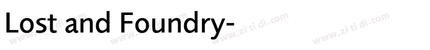 Lost and Foundry字体转换